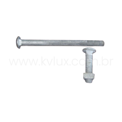 Parafuso Galvanizado Cabeça Abaulada M12 | KVLUX Distribuidor de Fábrica