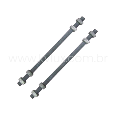 Parafuso Galvanizado Rosca Dupla M16 | KVLUX Distribuidor de Fábrica