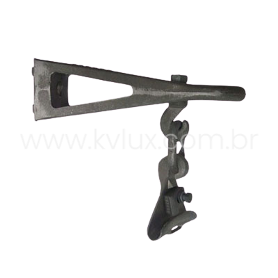 Braço para Suspensão Reto com Grampo - Rede compacta | KVLUX Distribuidor de Fábrica