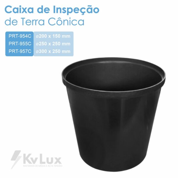 Caixa Inspeção de Terra Cônica